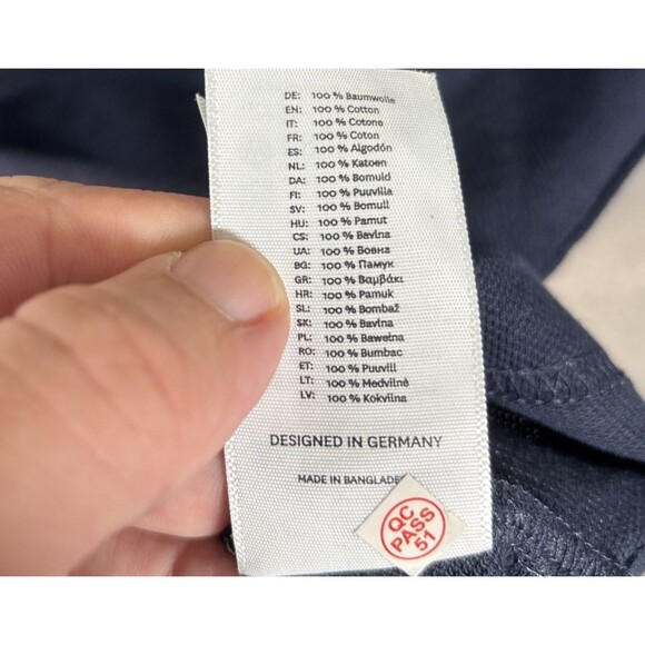 Hakro Men’s XL Polo Shirt‎ Cotton Navy Blue Zeppelin Retro Futurism Steampunk - Picture 12 of 14